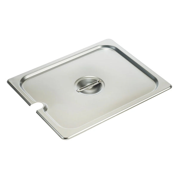 Winco SPCH Stainless Steel Steam Pan Cover, Half-size, Slotted