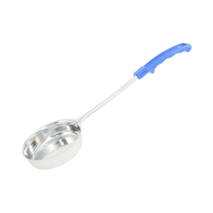 CAC China SPCT-8BL Portion Spoon SS SO W/ Blue Hdl 8oz /Each