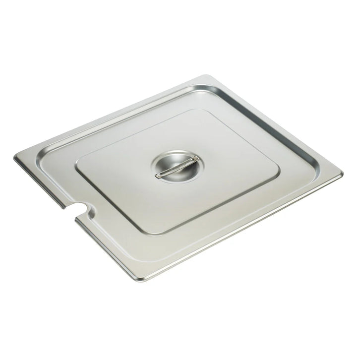 Winco SPCTT Stainless Steel Steam Pan Cover, 2/3 Size, Slotted