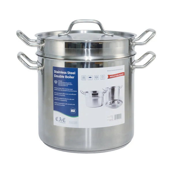 CAC China SPDB-12S Double Boiler SS 12QT Set