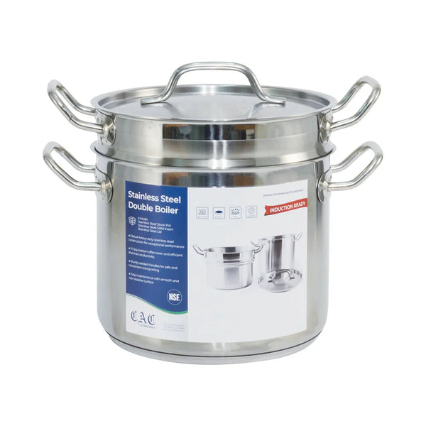 CAC China SPDB-8S Double Boiler SS 8QT Set