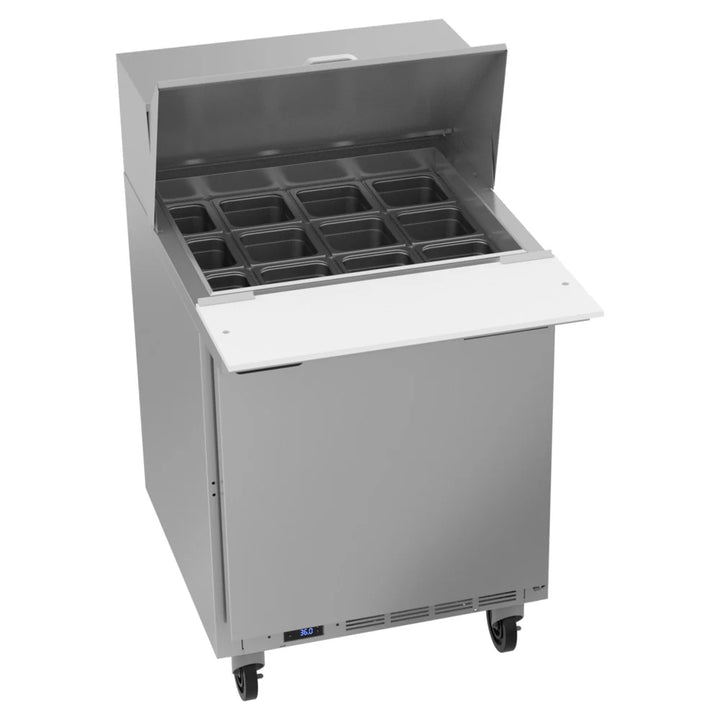 Beverage-Air SPE27HC-12M Elite Series 27" 1 Door Mega Top Refrigerated Sandwich Prep Table