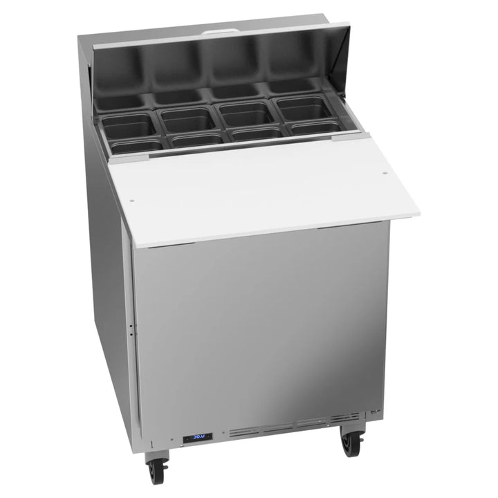 Beverage-Air SPE27HC-C-B Elite Series 27" 1 Door Cutting Top Refrigerated Sandwich Prep Table with 17" Deep Cutting Board