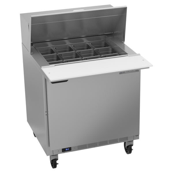 Beverage-Air SPE32HC-12M Elite Series 32" 1 Door Mega Top Refrigerated Sandwich Prep Table