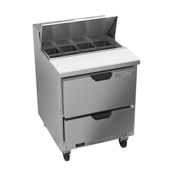 Beverage-Air SPED27HC-B Elite Series 27" Two Drawer Refrigerated Sandwich Prep Table