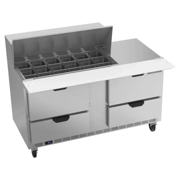 Beverage-Air SPED60HC-18M-4 60" 4 Drawer Mega Top Refrigerated Sandwich Prep Table