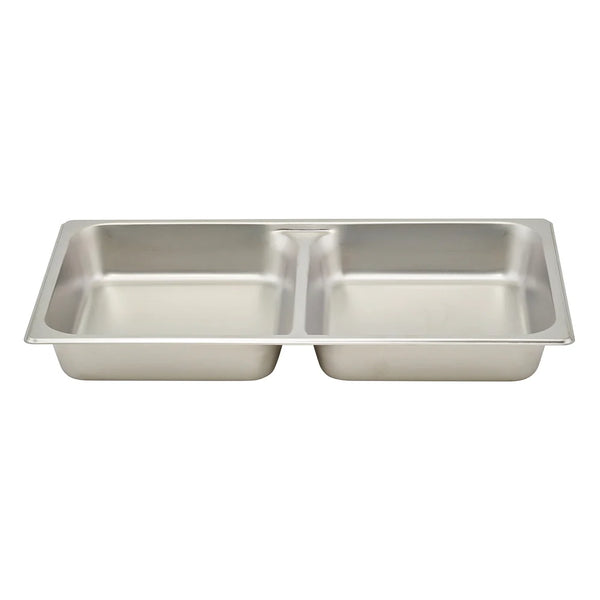 Winco SPFD2 Full-size Stainless Steel Divided Food Pan, 2-1/2"