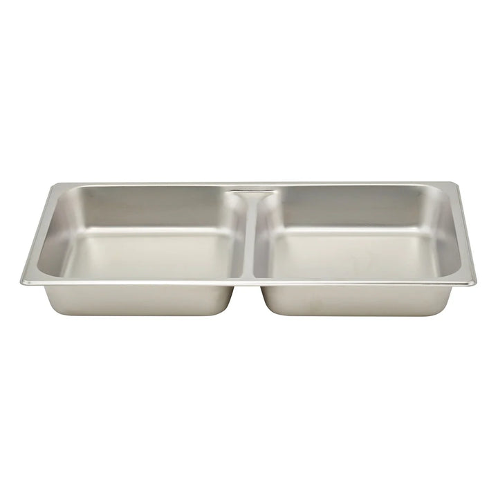 Winco SPFD2 Full-size Stainless Steel Divided Food Pan, 2-1/2"