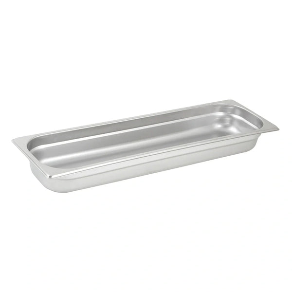 Winco SPJH-2HL Anti-jam Steam Pan, Half Size Long 2-1/2"D, 22 Ga Stainless Steel