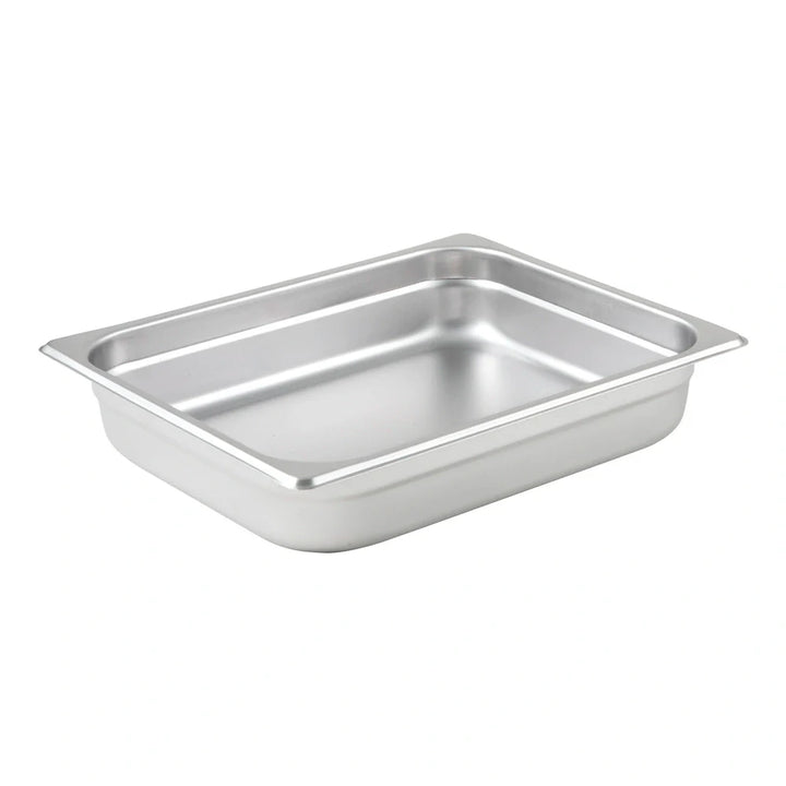 Winco SPJL-202 Anti-jam Steam Pan, Half-size, 2-1/2", 25 Ga Stainless Steel