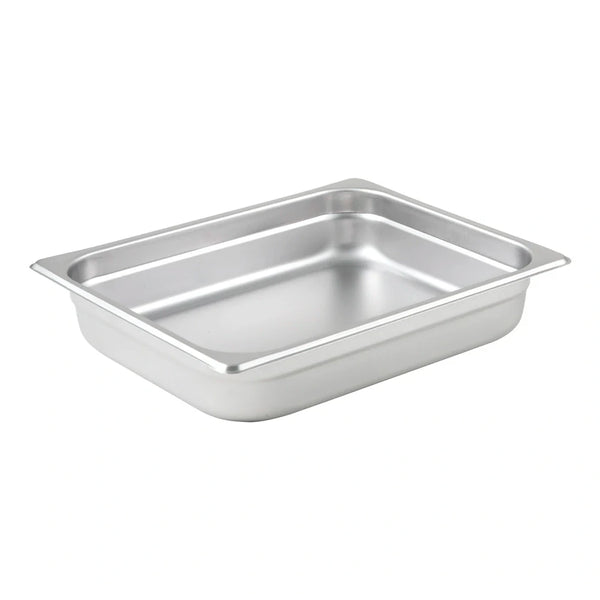 Winco SPJP-202 Anti-jam Steam Pan, Half-size, 2-1/2", 23 Ga Stainless Steel