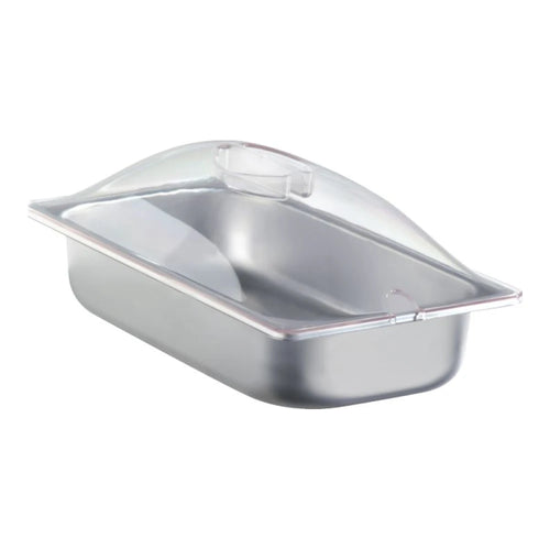 Cadco SPL-3P Third Size Steam Pan with Lid for Electric Buffet Servers