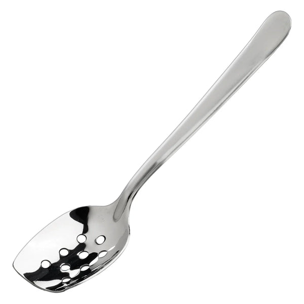 Winco SPS-P8 8" Slanted Plating Spoon, Perforated