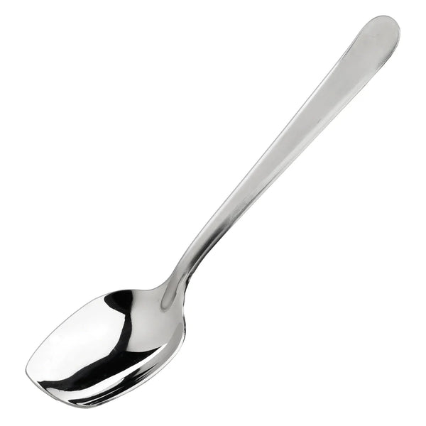 Winco SPS-S8 8" Slanted Plating Spoon, Solid