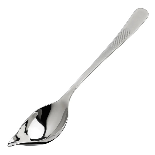 Winco SPS-TS8 8" Drizzling Plating Spoon w/ Tapered Spout