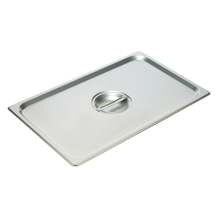 Winco SPSCF Stainless Steel Steam Pan Cover, Full-size, Solid