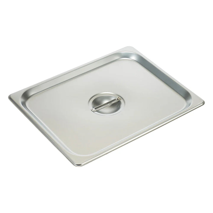 Winco SPSCH Stainless Steel Steam Pan Cover, Half-size, Solid