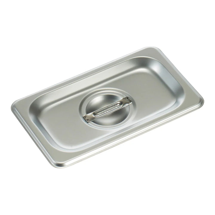 Winco SPSCN Stainless Steel Steam Pan Cover, 1/9 Size, Solid