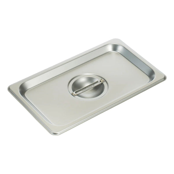 Winco SPSCQ Stainless Steel Steam Pan Cover, 1/4 Size, Solid