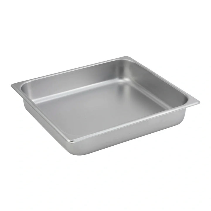 Winco SPTT2 Straight-sided Steam Pan, 2/3 Size, 2-1/2", 25 Ga Stainless Steel