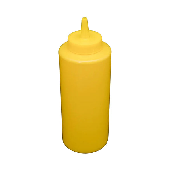 CAC China SQBT-12Y Squeeze Bottle Yellow 12 Oz PKT of 12 Pcs