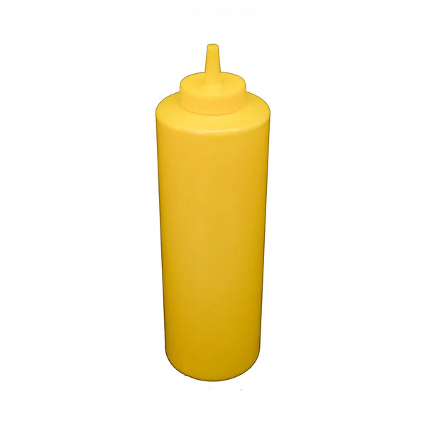 CAC China SQBT-24Y Squeeze Bottle Yellow 24 Oz PKT of 6 Pcs