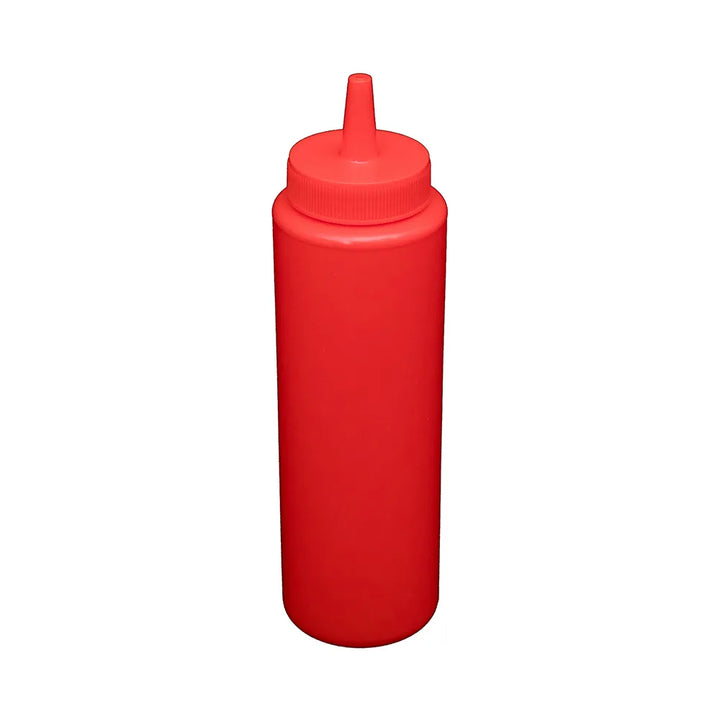 CAC China SQBT-8R Squeeze Bottle Red 8oz PKT of 12 Pcs