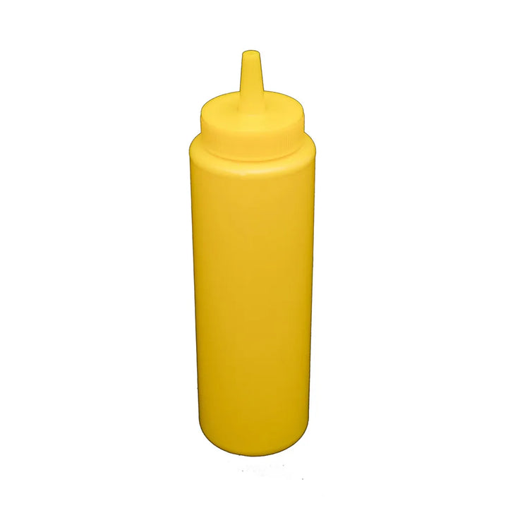 CAC China SQBT-8Y Squeeze Bottle Yellow 8oz PKT of 12 Pcs