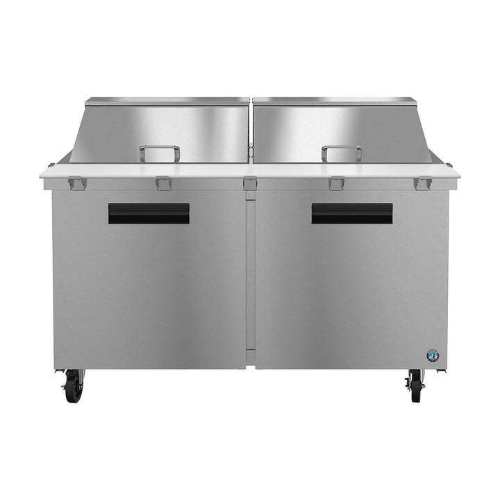 Hoshizaki SR60B-24M Two Section Refrigerator with Mega Top Prep Table, 60" W x 34" D x 44.25" H