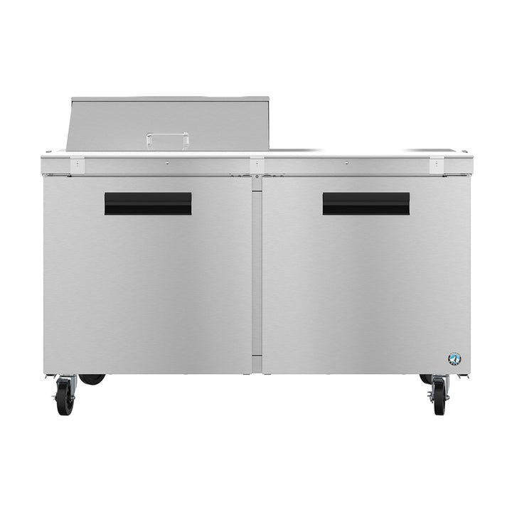 Hoshizaki SR60B-8 Two Section Refrigerator with Prep Table, 60" W x 30" D x 44.25" H