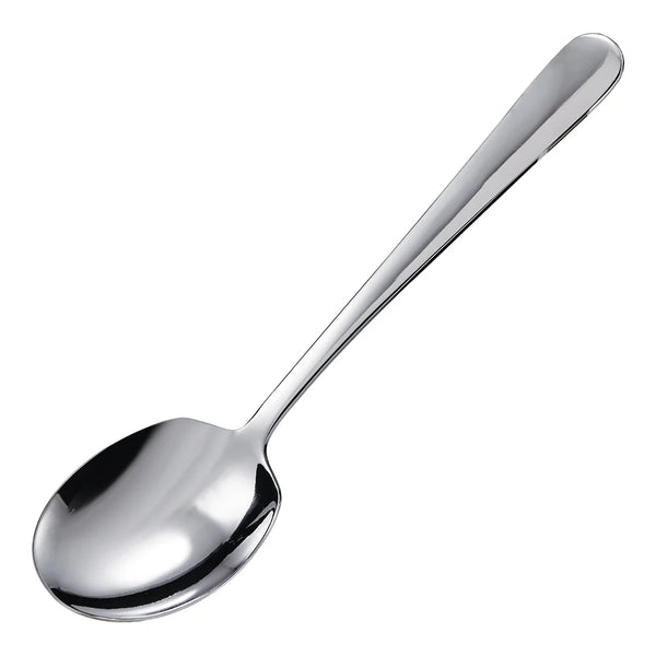 Winco SRS-2 Serving Spoons, Round Edge, Stainless Steel