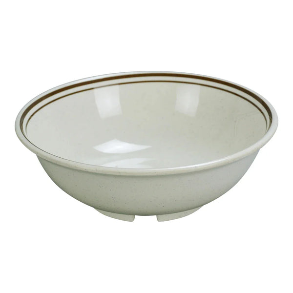 Yanco SS-507 32 Oz Tan Melamine Sesame Soup Rim Bowl, Pack of 48