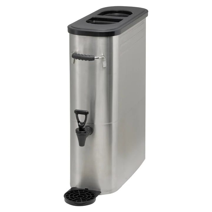 Winco SSBD-5 5 Gallon Stainless Steel Slim Iced Tea Dispenser