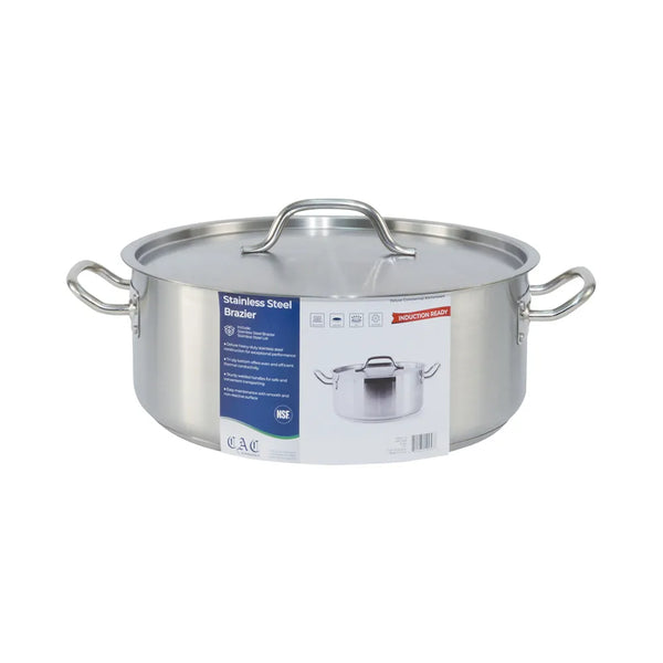 CAC China SSBZ-15 Brazier SS W/ Lid 15QT Set