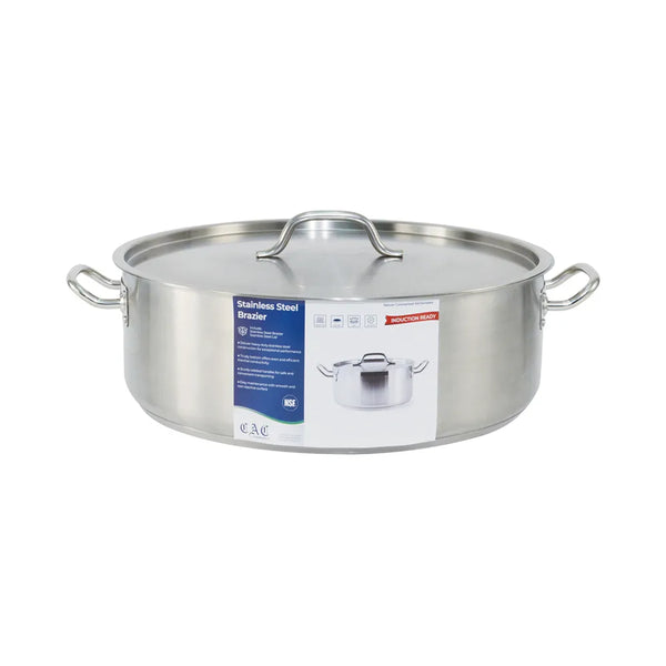 CAC China SSBZ-25 Brazier SS W/ Lid 25QT /Each