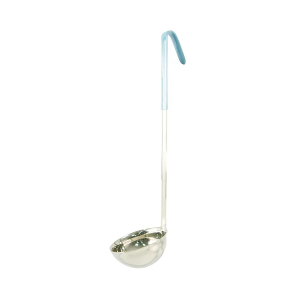 CAC China SSLD-60TL Ladle SS One-Piece W/ Teal Hdl 6oz /Each