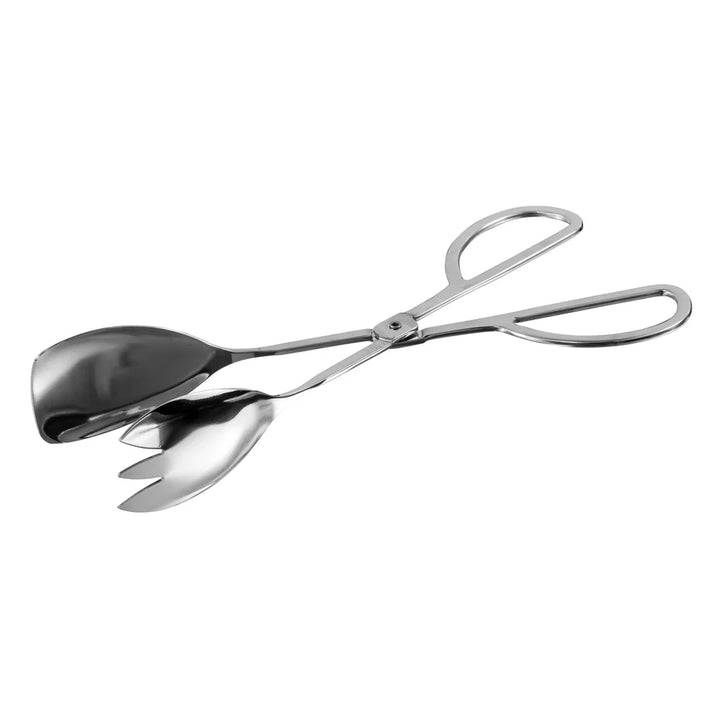 Winco ST-105SF 10-1/2" Salad Tong, Spoon/Fork Scissor Style, Stainless Steel