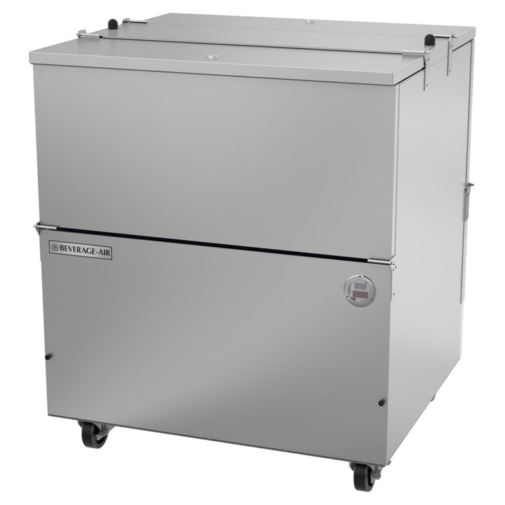 Beverage-Air ST34HC-S 34" Stainless Steel 2 Sided Cold Wall Milk Cooler