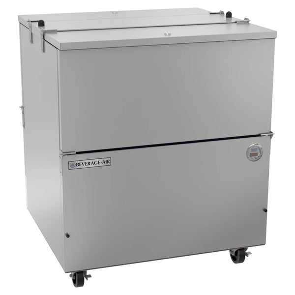 Beverage-Air ST34HC-S 34" Stainless Steel 2 Sided Cold Wall Milk Cooler