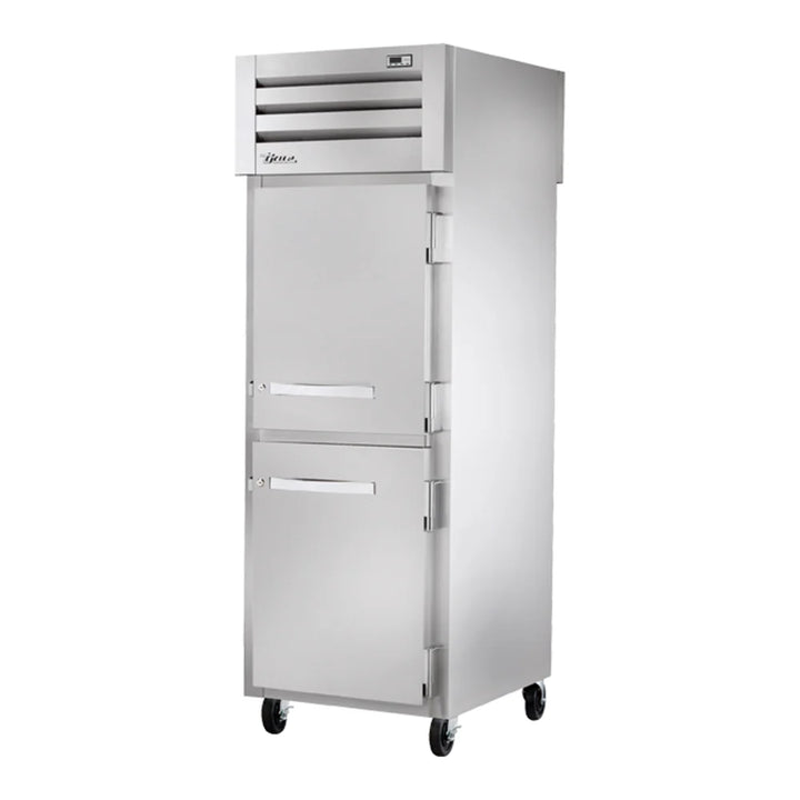 True STA1RPT-2HS-1S-HC Spec Series 27 1/2" Solid Half Door Pass-Through Refrigerator