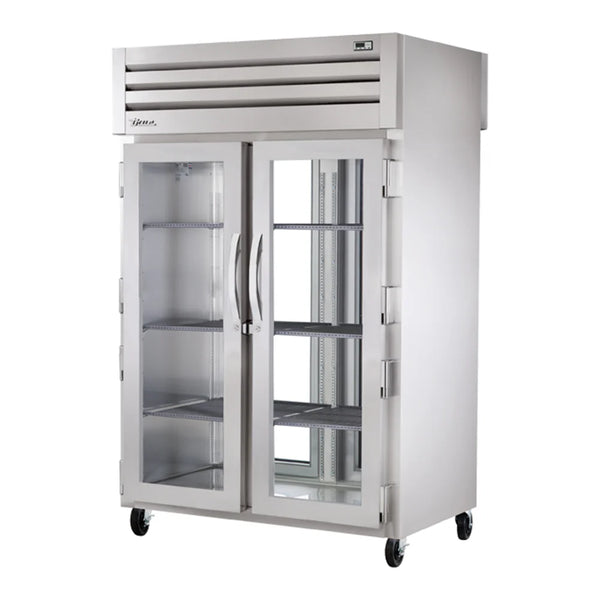 True STA2RPT-2G-2G-HC Spec Series 52 5/8" Glass Door Pass-Through Refrigerator