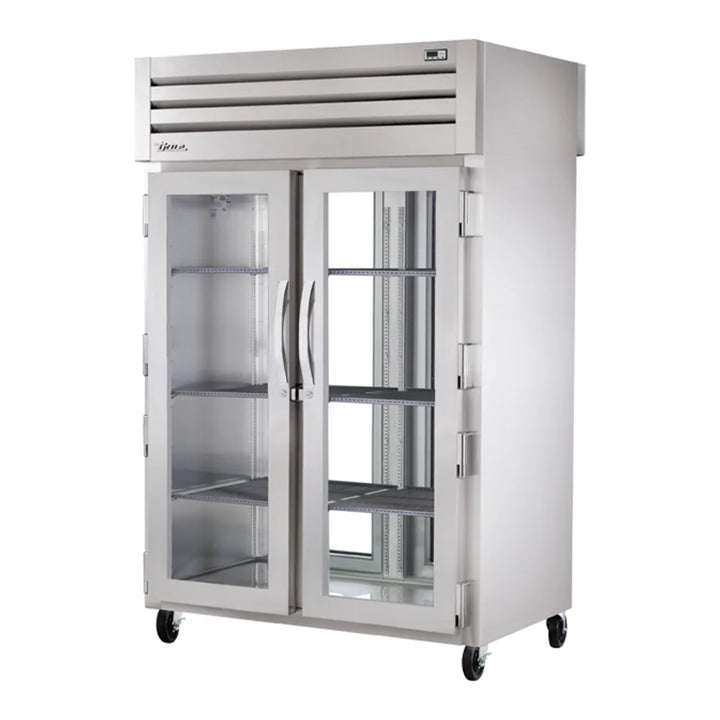 True STG2RPT-2G-2G-HC Spec Series 52 5/8" Glass Door Pass-Through Refrigerator