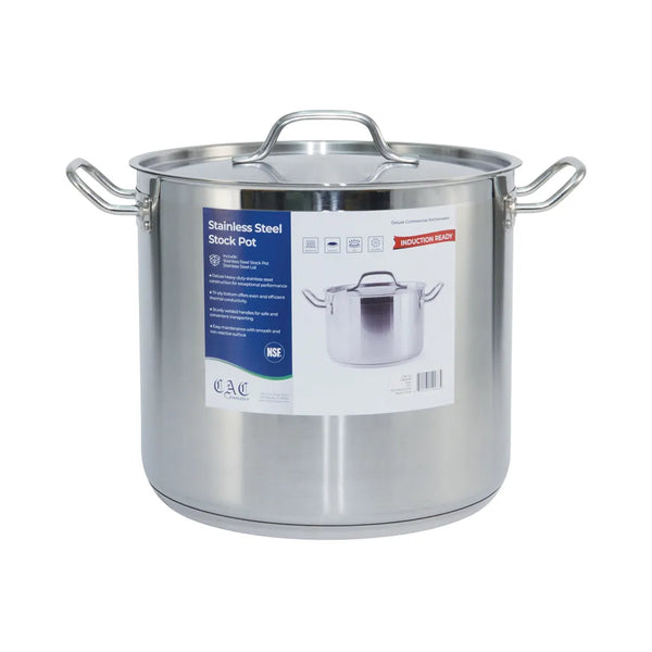 CAC China STKP-20 Stock Pot SS W/ Lid 20QT Set