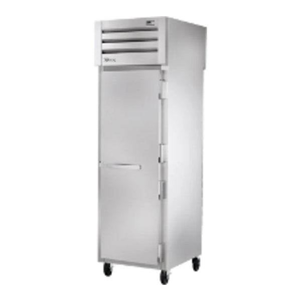 True STR1RPT-1S-1G-HC Spec Series 27 1/2" Solid Front / Glass Back Door Stainless Steel Pass-Through Refrigerator