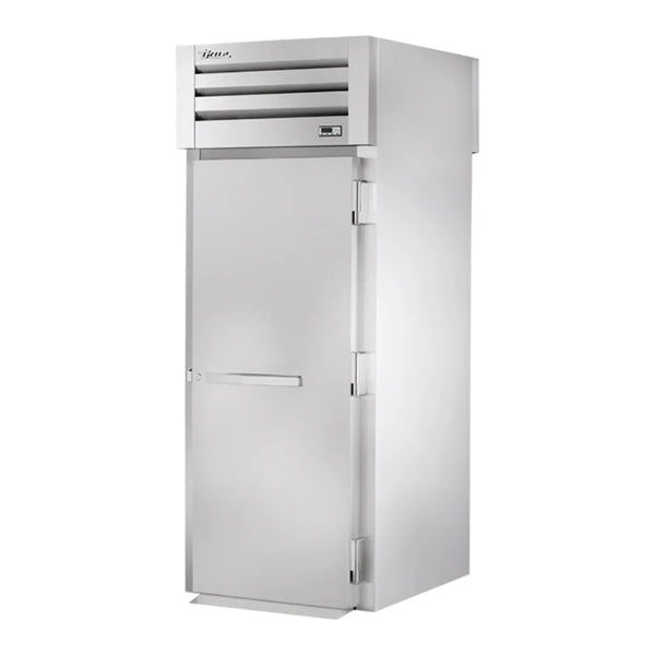 True STR1RRT89-1S-1S Spec Series 35" Tall Solid Door Stainless Steel Roll-Through Refrigerator