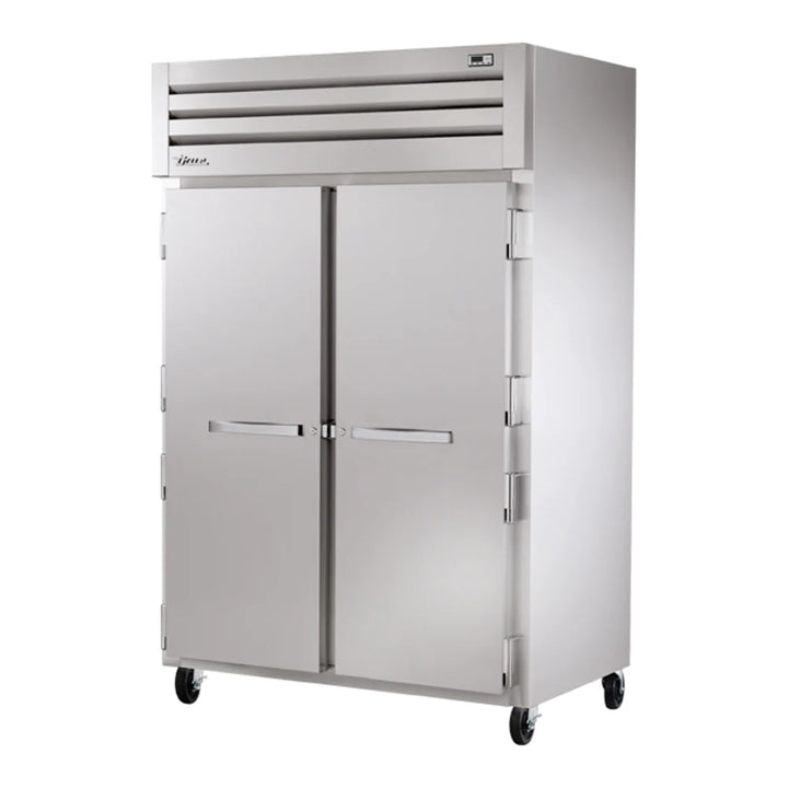 True STR2H-2S Spec Series 52 5/8" Stainless Steel 2 Section Solid Door Reach-In Heated Holding Cabinet