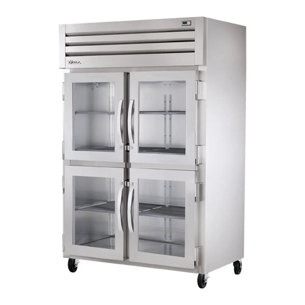 True STR2R-4HG-HC Spec Series 52 5/8" Glass Half Door Reach-In Refrigerator