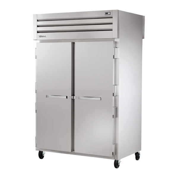 True STR2RPT-2S-2S-HC Spec Series 52 5/8" Stainless Steel Solid Door Pass-Through Refrigerator