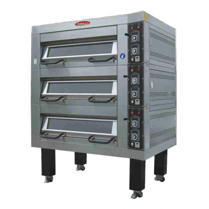 BakeMax BMSD003 47" Three Deck Electric Oven, Accommodates (3) 18" X 26" Pans, 220/60/3