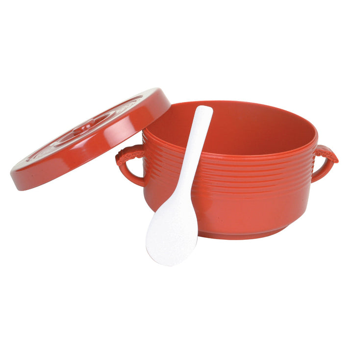 Thunder Group T-333 72 oz, 10-1/2" Diameter, Rice Container with Handles, and Rice spoon included